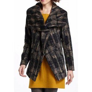 Anthropologie Funktional Modernist Shawl Collar Coat Sz S